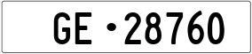 Trailer License Plate